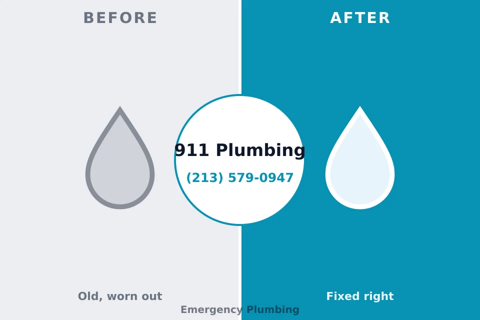 Before and after: plumbing repair Northport, AL